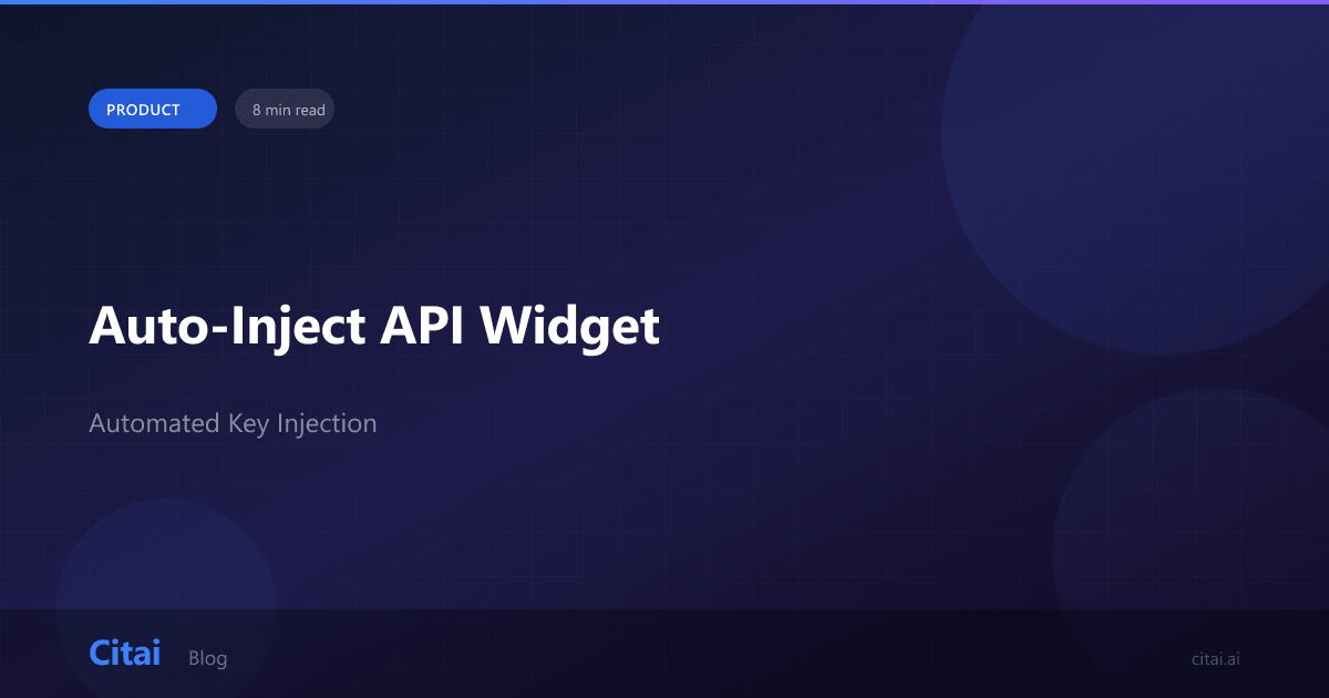 Auto-Inject: How to Connect Your APIs Directly to the Chat Widget ...